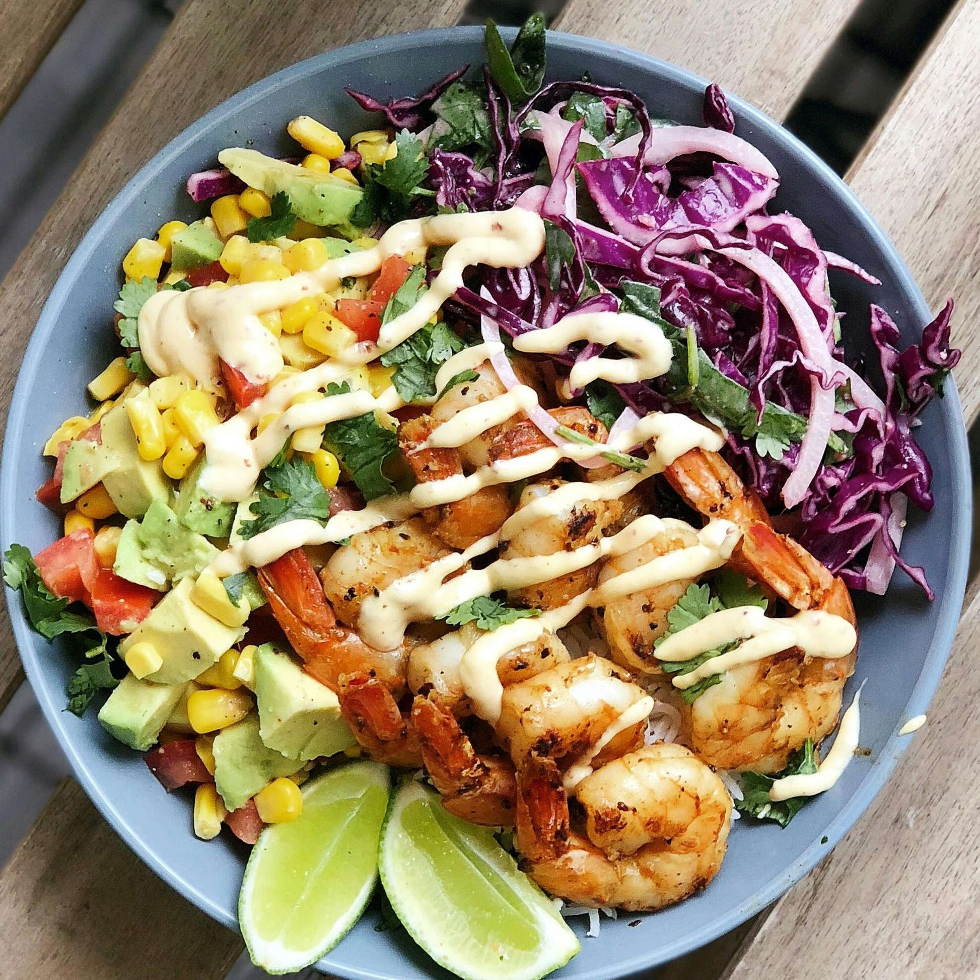 Shrimp & Avocado Quinoa Bowl